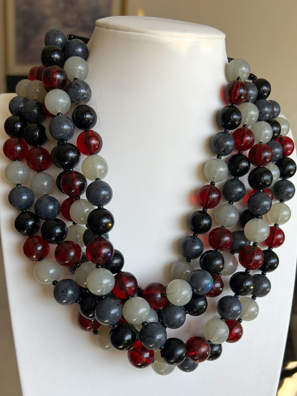 RARE ANGELA  CAPUTI ORIGINAL PRYM  4G 
Multi-Strand Necklace.